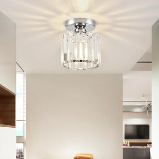 Krystalové Černé Stropní Svítidlo | Moderní Lampa E27