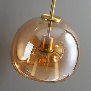 Skleněné Stropní Svítidlo E27 | Retro Lampa Na Strop