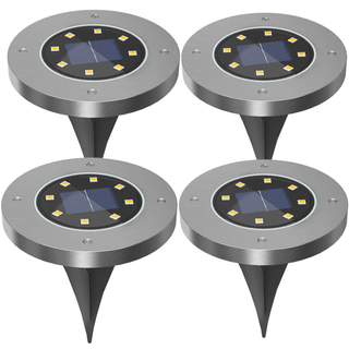 Zewnętrzna nowoczesna lampa ogrodowa | Biały ładowalny i odporny na warunki atmosferyczne solarny design