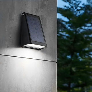 Venkovní Nástěnné Světlo | Solární LED Černá Lampa