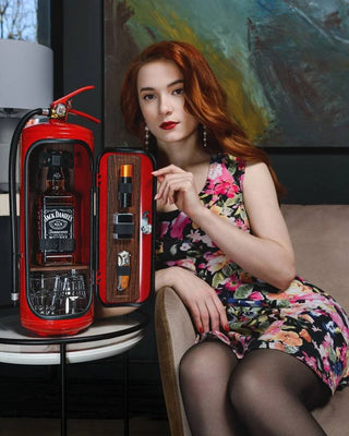 Minibar camion de pompiers avec support pour bouteilles pour décoration intérieure