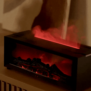 Aroma difuzér zvlhčovač vzduchu s efektem plamene do ložnice – detail