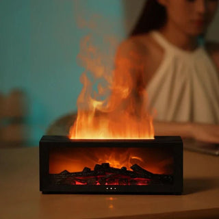 Aroma difuzér zvlhčovač vzduchu s efektem plamene do ložnice – detail