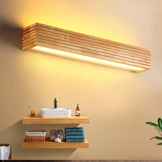 Wooden Linear LED Wall Light