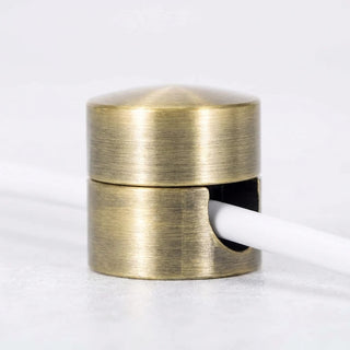 Round cable organizer for the desk with adhesive mounting