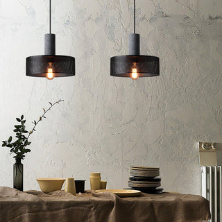 Vnitřní moderní závěsná lampa | Válcový design E27