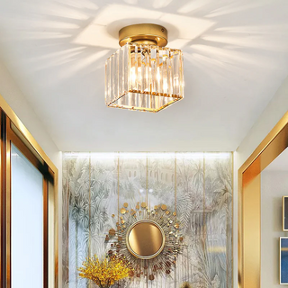 Krystalové Černé Stropní Svítidlo | Moderní Lampa E27