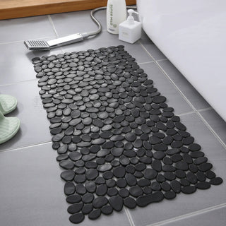 Non-slip pebble bathroom mat for the bathtub