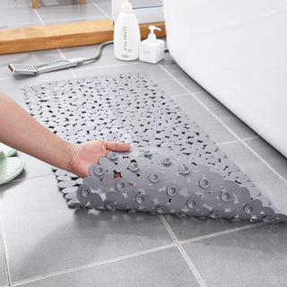 Non-slip pebble bathroom mat for the bathtub