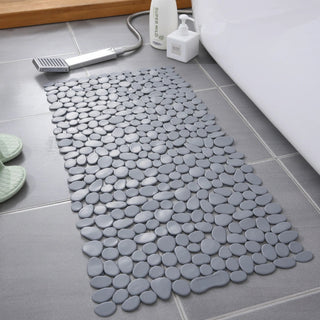 Non-slip pebble bathroom mat for the bathtub