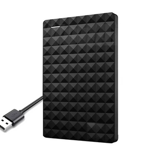 Externí pevný disk černý moderní přenosné úložiště 8tb