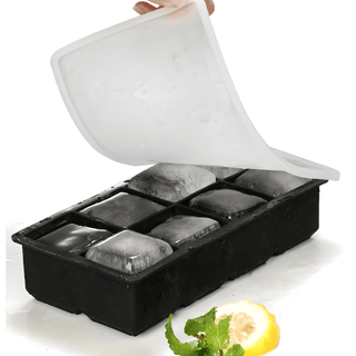 Forma na ledové kostky mřížka černá na léto