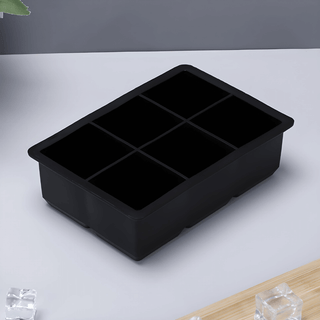 Forma na ledové kostky mřížka černá na léto