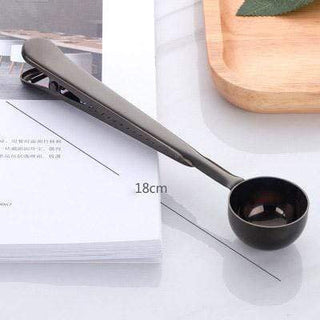2 in 1 Coffee Measuring Spoon Metal – Black