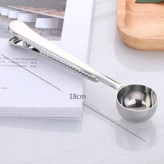2 in 1 Coffee Measuring Spoon Metal – Silver