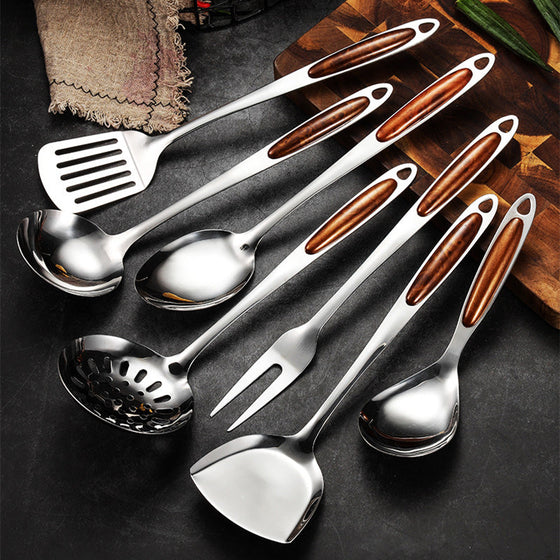 Kitchen utensil set, modern stainless steel