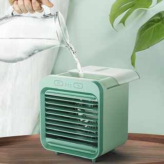 Mini klimatyzator powietrza chłodzony wodą nowoczesny zielony