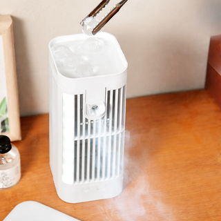 Mini přenosný ochlazovač vzduchu stolní ventilátor se sprejovým chlazením