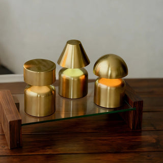 Portable wireless dome table lamp for the living room