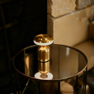Portable wireless dome table lamp for the living room