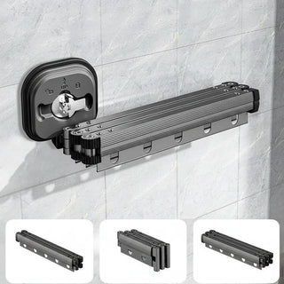 Wall-Mounted Foldable Space-Saving Towel Holder  