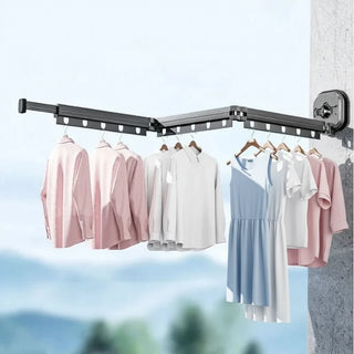 Wall-Mounted Foldable Space-Saving Towel Holder  