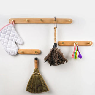 Minimalist wooden wall hook for the hallway