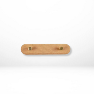 Minimalist wooden wall hook for the hallway
