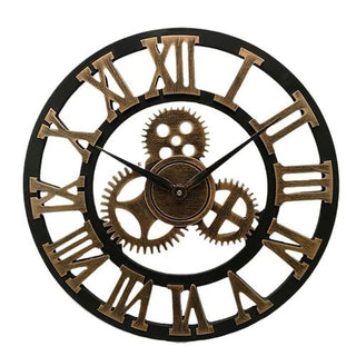 Nástěnné hodiny industriální mechanický design pro interiér
