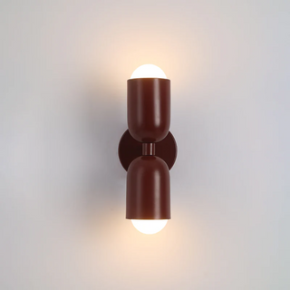 Nástěnná lampa moderní dvojitý cylindr