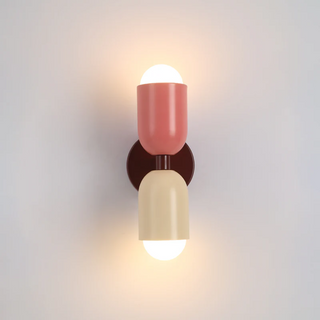 Nástěnná lampa moderní dvojitý cylindr