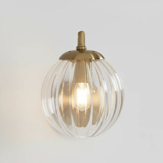Nástěnná lampa skleněná koule moderní LED