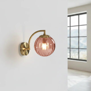 Nástěnná lampa skleněná koule moderní LED