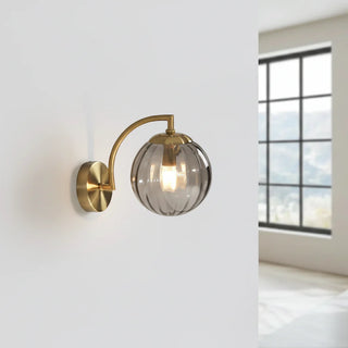 Nástěnná lampa skleněná koule moderní LED