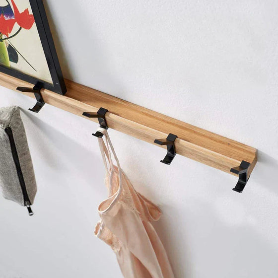 Wall coat hooks with 5 hooks, Nordic style for the hallway