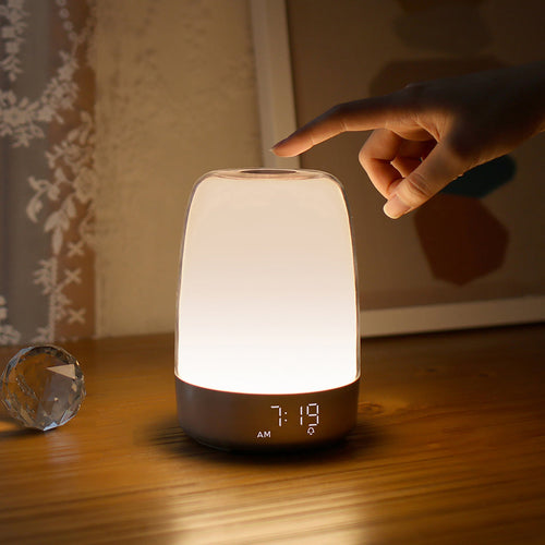 Modern LED Night Lamp Alarm Clock Simulating Dawn