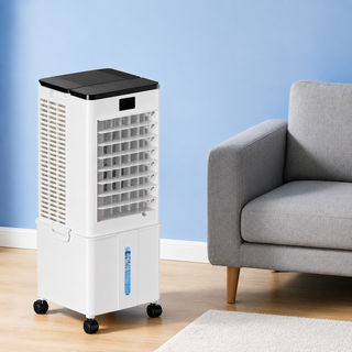 Portable air cooler with remote control for summer cooling