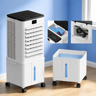 Portable air cooler with remote control for summer cooling