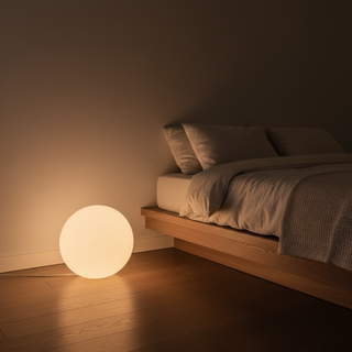 Podlahová lampa kulová ambientní moderní LED