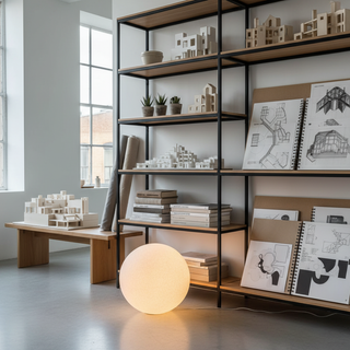 Podlahová lampa kulová ambientní moderní LED