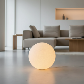 Podlahová lampa kulová ambientní moderní LED