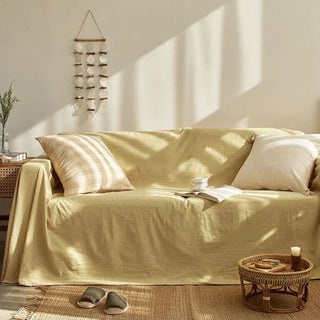 Pokrowiec na kanapę bawełniany nowoczesny dekoracyjny do salonu