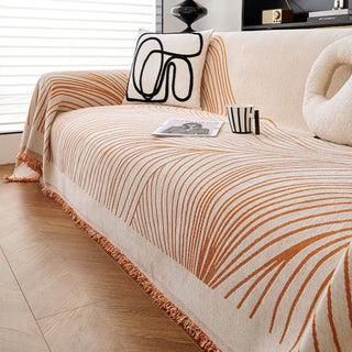 Pokrowiec na sofę nowoczesny dwustronny żakardowy stylowy do salonu