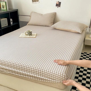 Prześcieradło z gumką minimalistyczne nowoczesne do sypialni