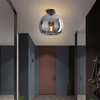 Skleněné Stropní Svítidlo E27 | Retro Lampa Na Strop
