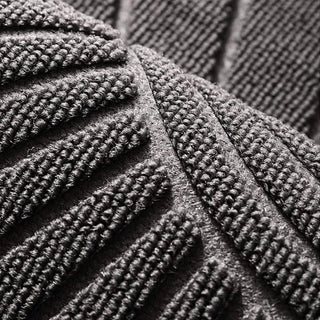 Half-round decorative doormat