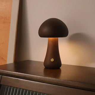 Vnitřní LED Stolní Lampa | Dekorativní Houbový Design
