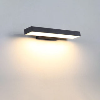 Zewnętrzna nowoczesna lampa ścienna | Czarny LED czujnik design