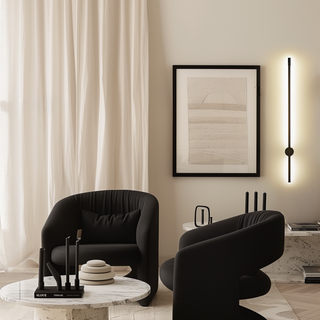 Moderní LED Nástěnné Svítidlo | Kolekce Saber Černé