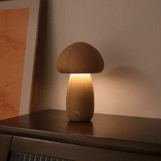 Vnitřní LED Stolní Lampa | Dekorativní Houbový Design